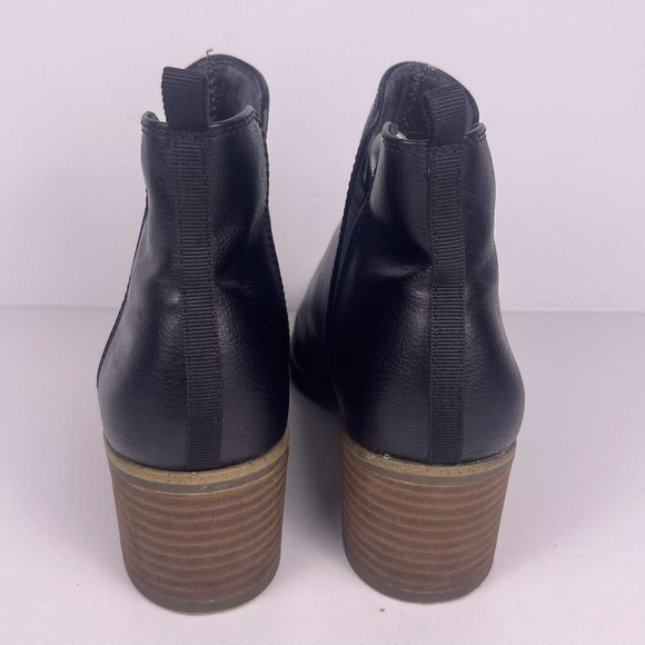 Dr. Scholl's Teammate Ankle Boots Womens 8.5 Black Shock Absorbent Round Toe - Picture 5 of 7